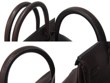 Load image into Gallery viewer, HERMES エルメス Haut a Courroies オータクロア45 ハンドバッグ フィヨルド ハバナ シルバー金具 ◻︎B刻印 美品 中古 4c070501