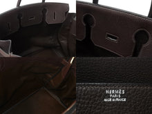 Load image into Gallery viewer, HERMES エルメス Haut a Courroies オータクロア45 ハンドバッグ フィヨルド ハバナ シルバー金具 ◻︎B刻印 美品 中古 4c070501