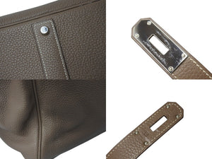 極美品 HERMES エルメス BIRKIN バーキン50 トリヨンクレマンス エトゥープ シルバー金具 □J刻印 中古 4c070502