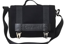 Load image into Gallery viewer, 極美品 CHANEL シャネル ショルダーバッグ A26169 スポーツライン 9番台 ココマーク キャンバス レザー フェルト シルバー金具 中古 4c070503