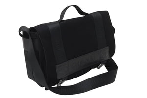 極美品 CHANEL シャネル ショルダーバッグ A26169 スポーツライン 9番台 ココマーク キャンバス レザー フェルト シルバー金具 中古 4c070503