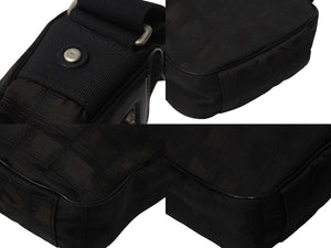 極美品 CHANEL シャネル ニュートラベルライン ショルダーバッグ A30913 10番台 ココマーク ブラック ブラウン ナイロンキャンバス 中古 4c070504