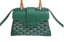 Load image into Gallery viewer, 極美品 GOYARD ゴヤール サイゴン ミニ ソフトバッグ 2WAY ハンドバッグ SAIGONMINTY09CL09P グリーン シルバー金具 中古 4c070507