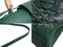 Load image into Gallery viewer, 極美品 GOYARD ゴヤール サイゴン ミニ ソフトバッグ 2WAY ハンドバッグ SAIGONMINTY09CL09P グリーン シルバー金具 中古 4c070507