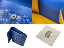 Load image into Gallery viewer, GOYARD ゴヤールマリニー コインケース コンパクト財布 小銭入れ フランス製 PVC ブルー 中古 美品 4c070511