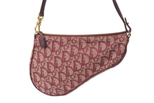 Load image into Gallery viewer, Christian Dior クリスチャンディオール サドルポーチ ワンショルダーバッグ トロッター MC 1022 ボルドー 美品 中古 4c070513