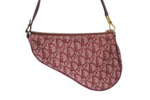 Load image into Gallery viewer, Christian Dior クリスチャンディオール サドルポーチ ワンショルダーバッグ トロッター MC 1022 ボルドー 美品 中古 4c070513