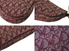 Load image into Gallery viewer, Christian Dior クリスチャンディオール サドルポーチ ワンショルダーバッグ トロッター MC 1022 ボルドー 美品 中古 4c070513