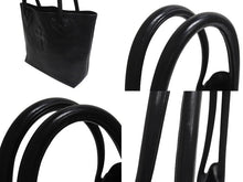 Load image into Gallery viewer, 極美品 ChromeHearts クロムハーツ FSトートバッグ セメタリークロスパッチ レザー シルバー925 ブラック 中古 4c070518