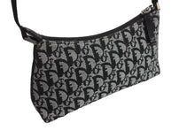 Load image into Gallery viewer, Christian Dior クリスチャンディオール ワンショルダーバッグ トロッター PZ0092 キャンバス レザー ブラック グレー 美品 中古 4c070523