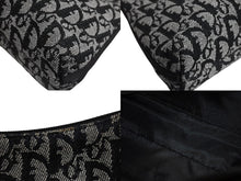 Load image into Gallery viewer, Christian Dior クリスチャンディオール ワンショルダーバッグ トロッター PZ0092 キャンバス レザー ブラック グレー 美品 中古 4c070523