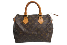 Load image into Gallery viewer, LOUIS VUITTON ルイヴィトン スピーディ25 ハンドバッグ ボストンバッグ型 モノグラム M41528 ブラウン ゴールド金具 美品 中古 4c070525