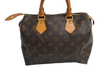 Load image into Gallery viewer, LOUIS VUITTON ルイヴィトン スピーディ25 ハンドバッグ ボストンバッグ型 モノグラム M41528 ブラウン ゴールド金具 美品 中古 4c070525