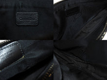 Load image into Gallery viewer, Christian Dior クリスチャンディオール トロッター サドルポーチ ロゴ ハンドバッグ 総柄 ブラック シルバー金具 美品 中古 4c070527