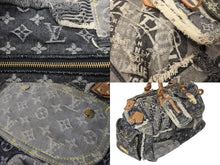 Load image into Gallery viewer, LOUISVUITTON ルイヴィトン スピーディ30 ボストンバッグ パッチワーク M95381 モノグラムデニム ブラック 中古 4c070530