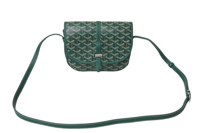 極美品 GOYARD ゴヤール ショルダーバッグ ベルヴェデールPM BELVE3PMLTY01CG01P グリーン シルバー金具 中古 4c070534