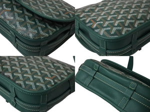 極美品 GOYARD ゴヤール ショルダーバッグ ベルヴェデールPM BELVE3PMLTY01CG01P グリーン シルバー金具 中古 4c070534