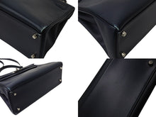 Load image into Gallery viewer, HERMES エルメス ケリー28 外縫い ブルーニュイ ◻︎D刻印 カーフスキン ゴールド金具 V金具 ハンドバッグ 中古 4c070535