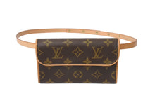 Load image into Gallery viewer, LOUIS VUITTON ルイヴィトン ウエスト ショルダーバッグ M51855 モノグラム ポシェットフロランティーヌ ブラウン 美品 中古 4c070539