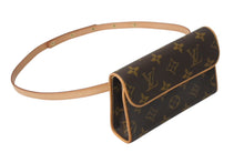 Load image into Gallery viewer, LOUIS VUITTON ルイヴィトン ウエスト ショルダーバッグ M51855 モノグラム ポシェットフロランティーヌ ブラウン 美品 中古 4c070539