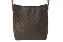 Load image into Gallery viewer, LOUIS VUITTON ルイヴィトン ルーピングGM ハンドバッグ モノグラム M51145 ブラウン ゴールド金具 美品 中古 4c070543