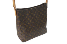 Load image into Gallery viewer, LOUIS VUITTON ルイヴィトン ルーピングGM ハンドバッグ モノグラム M51145 ブラウン ゴールド金具 美品 中古 4c070543