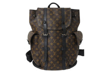 Load image into Gallery viewer, LOUIS VUITTON ルイヴィトン クリストファー MM リュック バックパック M43735 モノグラムマカサー PVC レザー 中古 4c070556