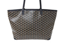 Load image into Gallery viewer, 新品未使用 GOYARD ゴヤール アルトワMM トートバッグ ハンドバッグ コーティングキャンバス レザー ブラック 中古 4c070559