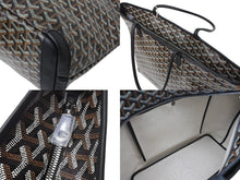 Load image into Gallery viewer, 新品未使用 GOYARD ゴヤール アルトワMM トートバッグ ハンドバッグ コーティングキャンバス レザー ブラック 中古 4c070559