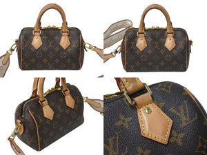 LOUIS VUITTON ルイヴィトン スピーディ バンドリエール20 2WAY ショルダーバッグ M46222 ブラウン ゴールド金具 美品 中古 4c070566