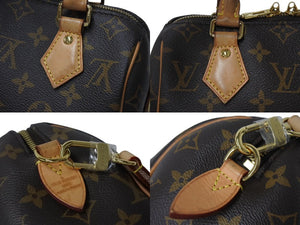 LOUIS VUITTON ルイヴィトン スピーディ バンドリエール20 2WAY ショルダーバッグ M46222 ブラウン ゴールド金具 美品 中古 4c070566