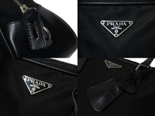 Load image into Gallery viewer, PRADA プラダ ハンドバック ミニ ボストンバック ナイロン レザー B10764 ブラック 黒 美品 中古 4c070569