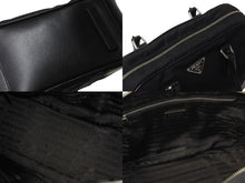 Load image into Gallery viewer, PRADA プラダ ハンドバック ミニ ボストンバック ナイロン レザー B10764 ブラック 黒 美品 中古 4c070569