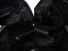 Load image into Gallery viewer, PRADA プラダ ハンドバック ミニ ボストンバック ナイロン レザー B10764 ブラック 黒 美品 中古 4c070569