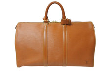Load image into Gallery viewer, LOUIS VUITTON ルイヴィトン キーポル45 ボストンバッグ M42978 エピレザー ジパングゴールド 美品 中古 4c070574
