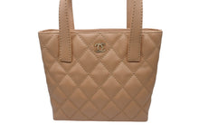 Load image into Gallery viewer, CHANEL シャネル ココマーク ハンドバッグ ワイルドステッチ 7番台 カーフスキン ベージュ ゴールド金具 美品 中古 4c070577