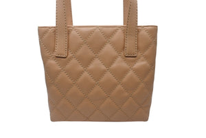 CHANEL シャネル ココマーク ハンドバッグ ワイルドステッチ 7番台 カーフスキン ベージュ ゴールド金具 美品 中古 4c070577