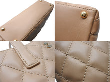 Load image into Gallery viewer, CHANEL シャネル ココマーク ハンドバッグ ワイルドステッチ 7番台 カーフスキン ベージュ ゴールド金具 美品 中古 4c070577