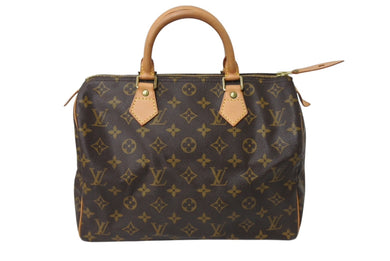 極美品 LOUIS VUITTON ルイヴィトン スピーディ30 ハンドバッグ M41526 モノグラムキャンバス ブラウン 中古 4c070581