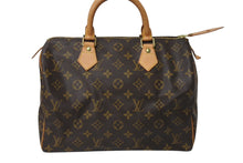 Load image into Gallery viewer, 極美品 LOUIS VUITTON ルイヴィトン スピーディ30 ハンドバッグ M41526 モノグラムキャンバス ブラウン 中古 4c070581