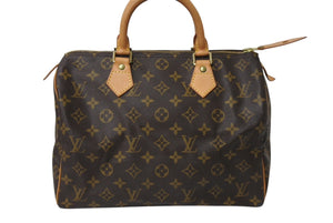 極美品 LOUIS VUITTON ルイヴィトン スピーディ30 ハンドバッグ M41526 モノグラムキャンバス ブラウン 中古 4c070581