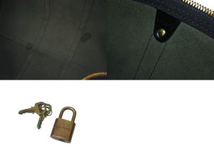 LOUIS VUITTON ルイヴィトン キーポル55 ボストンバッグ ゴールド金具 M59052 エピレザーブラック 美品 中古 4c070584