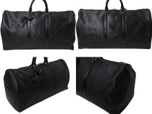 Load image into Gallery viewer, LOUIS VUITTON ルイヴィトン キーポル55 ボストンバッグ ゴールド金具 M59052 エピレザーブラック 美品 中古 4c070584