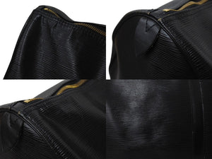 LOUIS VUITTON ルイヴィトン キーポル55 ボストンバッグ ゴールド金具 M59052 エピレザーブラック 美品 中古 4c070584