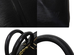 LOUIS VUITTON ルイヴィトン キーポル55 ボストンバッグ ゴールド金具 M59052 エピレザーブラック 美品 中古 4c070584