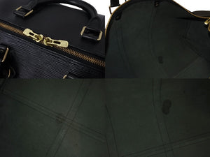 LOUIS VUITTON ルイヴィトン キーポル55 ボストンバッグ ゴールド金具 M59052 エピレザーブラック 美品 中古 4c070584