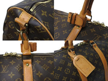 Load image into Gallery viewer, LOUIS VUITTON ルイヴィトン キーポルバンドリエール55 ボストンバッグ M41414 モノグラム PVC レザー ブラウン 美品 中古 4c070585