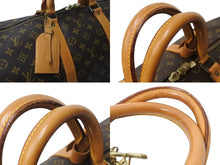 Load image into Gallery viewer, LOUIS VUITTON ルイヴィトン キーポルバンドリエール55 ボストンバッグ M41414 モノグラム PVC レザー ブラウン 美品 中古 4c070585
