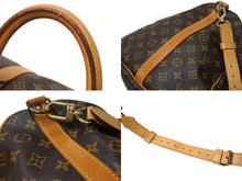 Load image into Gallery viewer, LOUIS VUITTON ルイヴィトン キーポルバンドリエール55 ボストンバッグ M41414 モノグラム PVC レザー ブラウン 美品 中古 4c070585