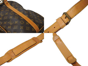 LOUIS VUITTON ルイヴィトン キーポルバンドリエール55 ボストンバッグ M41414 モノグラム PVC レザー ブラウン 美品 中古 4c070585